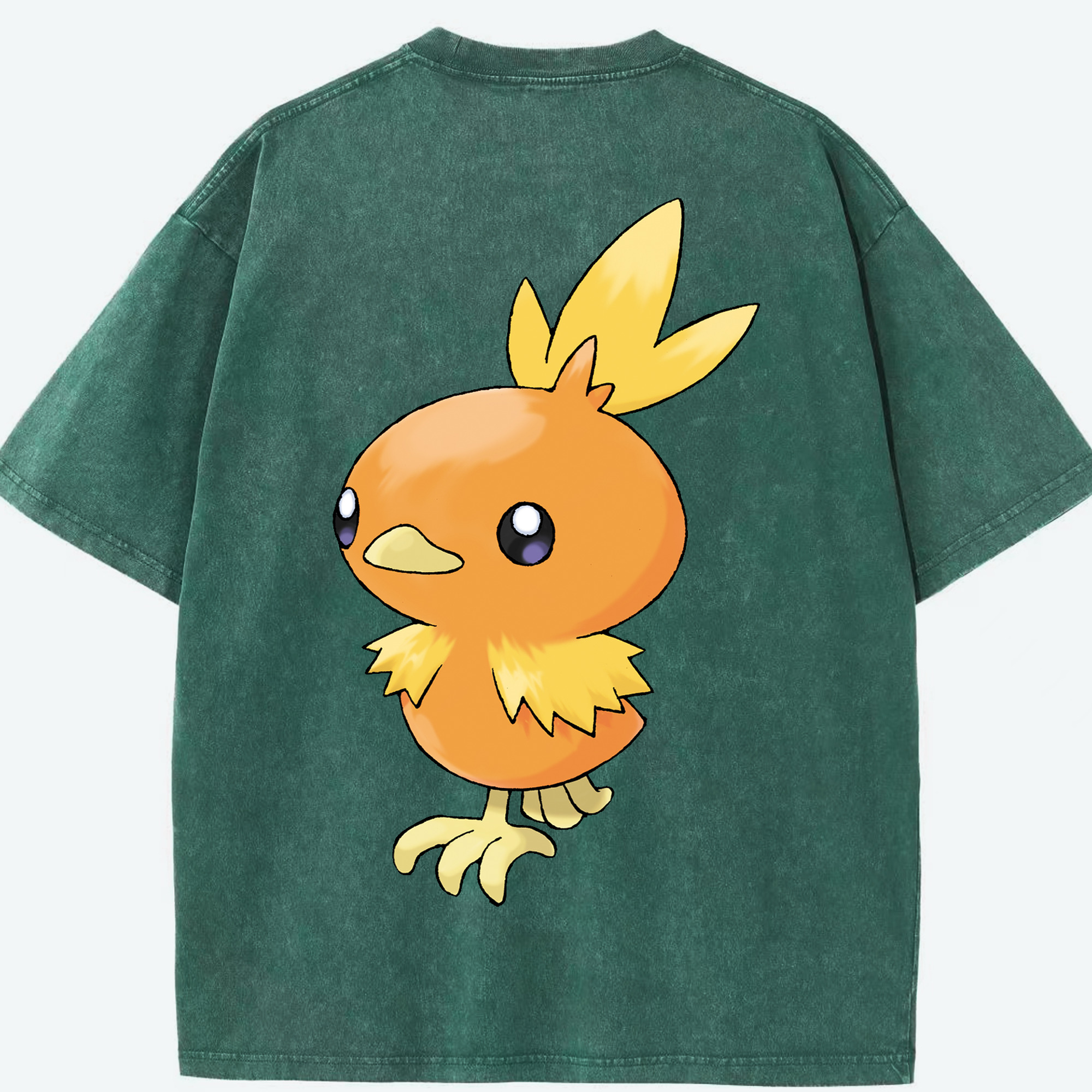 （画像用） ポケットモンスター Pokémon 綿100% ヴィンテージ風 半袖Tシャツ（背面プリント）